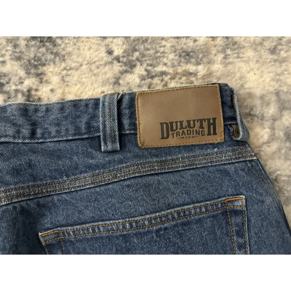 Duluth Trading Ballroom Jeans Pants Relaxed Fit Denim Work Mens Sz 37x30 (35x30)